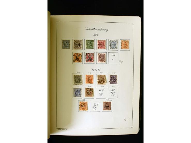 1850/1958, postfrische, ungebrauchte und gestempelte Sammlung mit u.a. Dt. Reich Bl.1, Bl.3 auf Brief etc.; 2 Alben