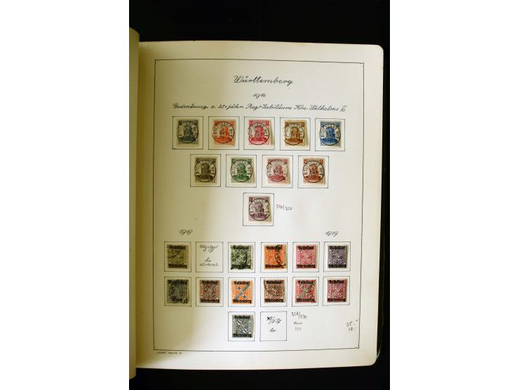 1850/1958, postfrische, ungebrauchte und gestempelte Sammlung mit u.a. Dt. Reich Bl.1, Bl.3 auf Brief etc.; 2 Alben