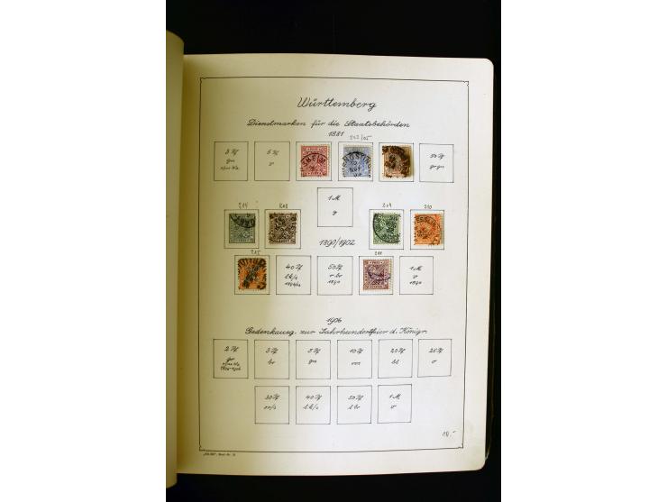1850/1958, postfrische, ungebrauchte und gestempelte Sammlung mit u.a. Dt. Reich Bl.1, Bl.3 auf Brief etc.; 2 Alben