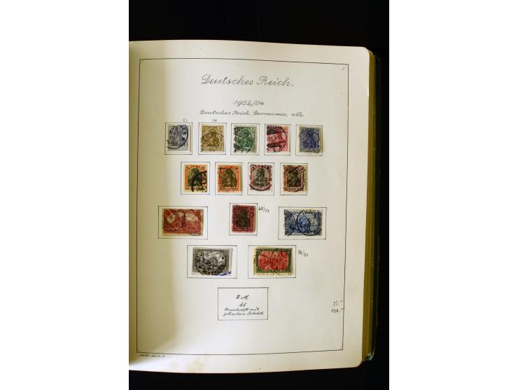 1850/1958, postfrische, ungebrauchte und gestempelte Sammlung mit u.a. Dt. Reich Bl.1, Bl.3 auf Brief etc.; 2 Alben