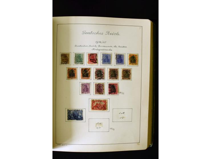 1850/1958, postfrische, ungebrauchte und gestempelte Sammlung mit u.a. Dt. Reich Bl.1, Bl.3 auf Brief etc.; 2 Alben