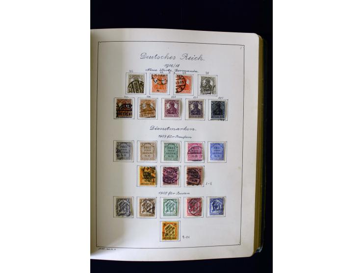 1850/1958, postfrische, ungebrauchte und gestempelte Sammlung mit u.a. Dt. Reich Bl.1, Bl.3 auf Brief etc.; 2 Alben