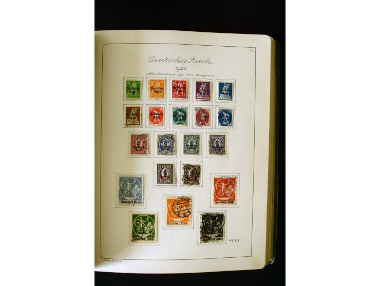 1850/1958, postfrische, ungebrauchte und gestempelte Sammlung mit u.a. Dt. Reich Bl.1, Bl.3 auf Brief etc.; 2 Alben