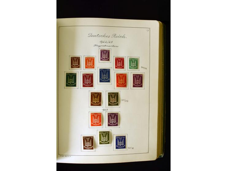 1850/1958, postfrische, ungebrauchte und gestempelte Sammlung mit u.a. Dt. Reich Bl.1, Bl.3 auf Brief etc.; 2 Alben