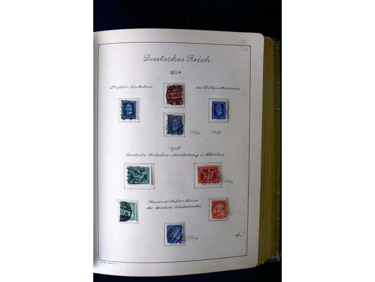 1850/1958, postfrische, ungebrauchte und gestempelte Sammlung mit u.a. Dt. Reich Bl.1, Bl.3 auf Brief etc.; 2 Alben