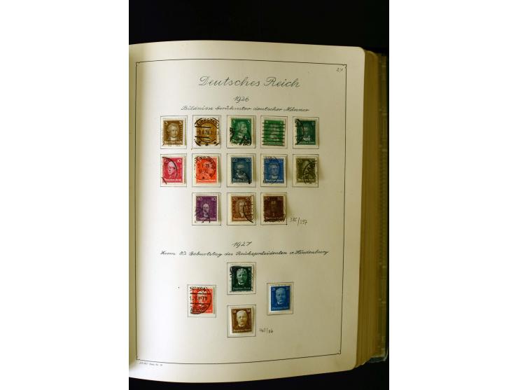 1850/1958, postfrische, ungebrauchte und gestempelte Sammlung mit u.a. Dt. Reich Bl.1, Bl.3 auf Brief etc.; 2 Alben
