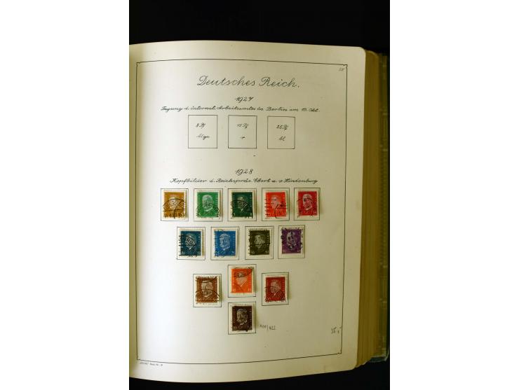 1850/1958, postfrische, ungebrauchte und gestempelte Sammlung mit u.a. Dt. Reich Bl.1, Bl.3 auf Brief etc.; 2 Alben
