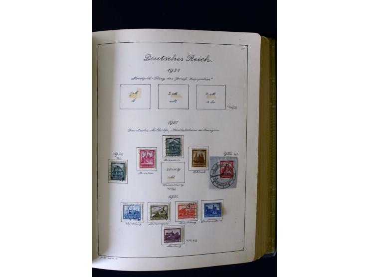 1850/1958, postfrische, ungebrauchte und gestempelte Sammlung mit u.a. Dt. Reich Bl.1, Bl.3 auf Brief etc.; 2 Alben