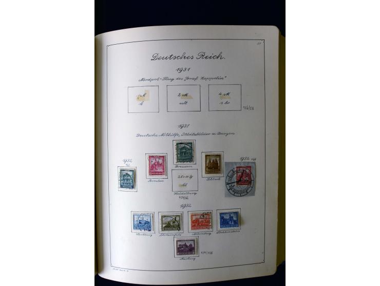 1850/1958, postfrische, ungebrauchte und gestempelte Sammlung mit u.a. Dt. Reich Bl.1, Bl.3 auf Brief etc.; 2 Alben