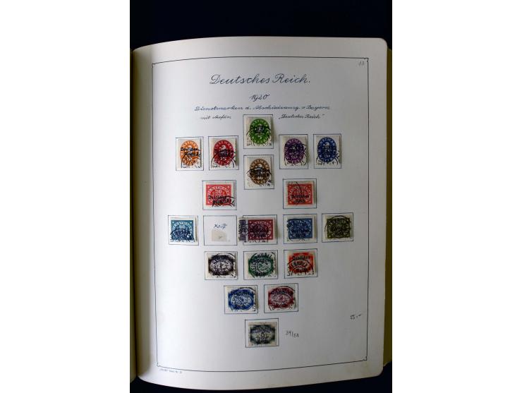 1850/1958, postfrische, ungebrauchte und gestempelte Sammlung mit u.a. Dt. Reich Bl.1, Bl.3 auf Brief etc.; 2 Alben