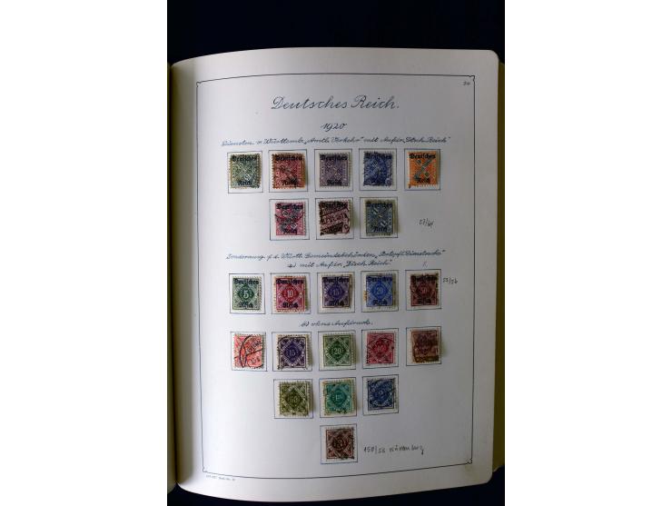1850/1958, postfrische, ungebrauchte und gestempelte Sammlung mit u.a. Dt. Reich Bl.1, Bl.3 auf Brief etc.; 2 Alben