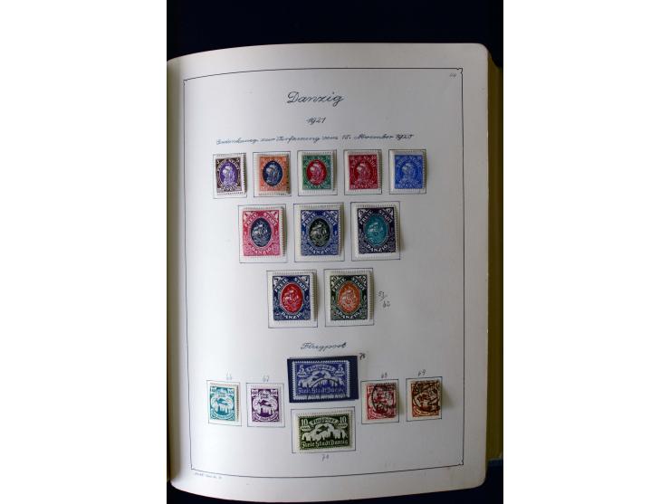 1850/1958, postfrische, ungebrauchte und gestempelte Sammlung mit u.a. Dt. Reich Bl.1, Bl.3 auf Brief etc.; 2 Alben