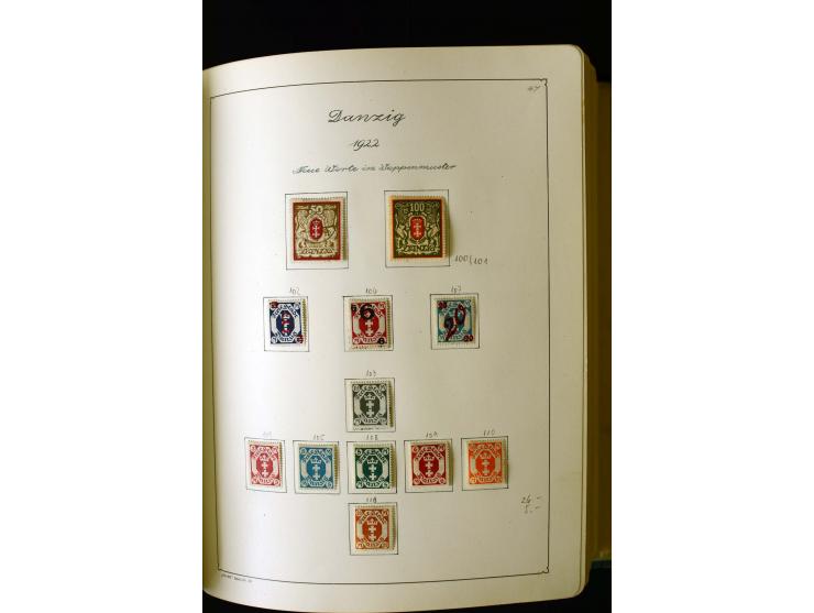 1850/1958, postfrische, ungebrauchte und gestempelte Sammlung mit u.a. Dt. Reich Bl.1, Bl.3 auf Brief etc.; 2 Alben