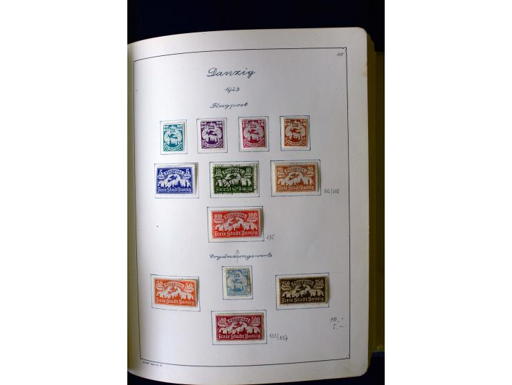 1850/1958, postfrische, ungebrauchte und gestempelte Sammlung mit u.a. Dt. Reich Bl.1, Bl.3 auf Brief etc.; 2 Alben