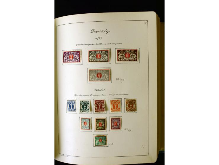 1850/1958, postfrische, ungebrauchte und gestempelte Sammlung mit u.a. Dt. Reich Bl.1, Bl.3 auf Brief etc.; 2 Alben