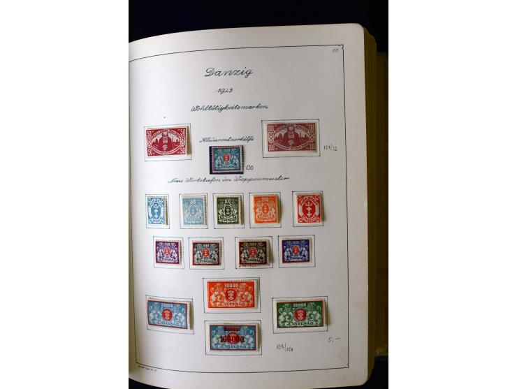 1850/1958, postfrische, ungebrauchte und gestempelte Sammlung mit u.a. Dt. Reich Bl.1, Bl.3 auf Brief etc.; 2 Alben