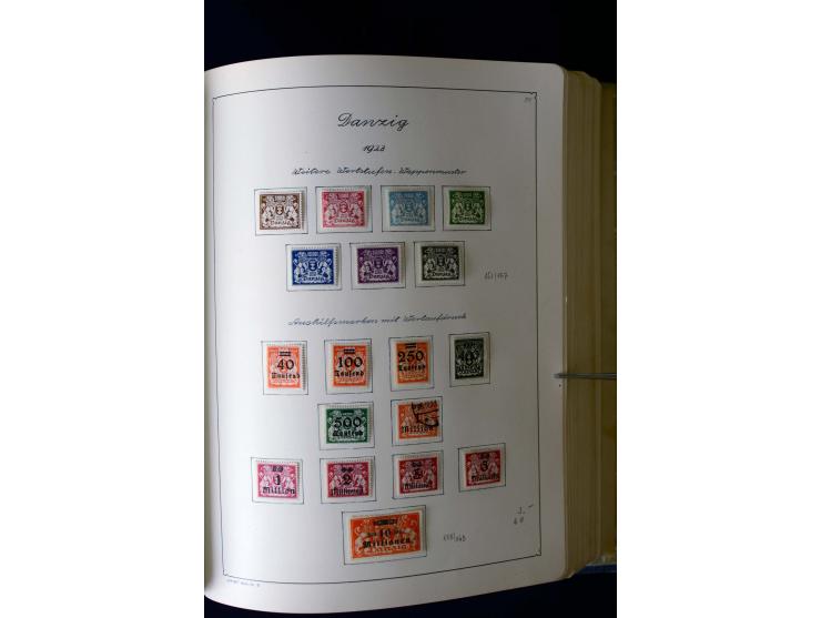 1850/1958, postfrische, ungebrauchte und gestempelte Sammlung mit u.a. Dt. Reich Bl.1, Bl.3 auf Brief etc.; 2 Alben