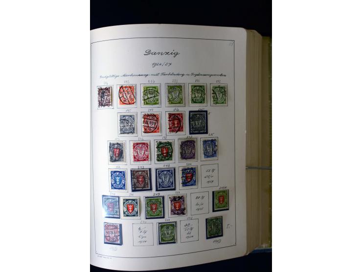 1850/1958, postfrische, ungebrauchte und gestempelte Sammlung mit u.a. Dt. Reich Bl.1, Bl.3 auf Brief etc.; 2 Alben