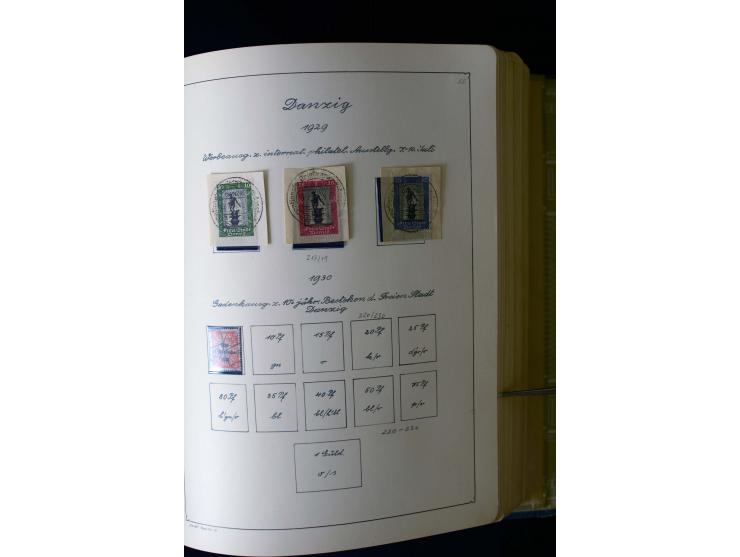 1850/1958, postfrische, ungebrauchte und gestempelte Sammlung mit u.a. Dt. Reich Bl.1, Bl.3 auf Brief etc.; 2 Alben