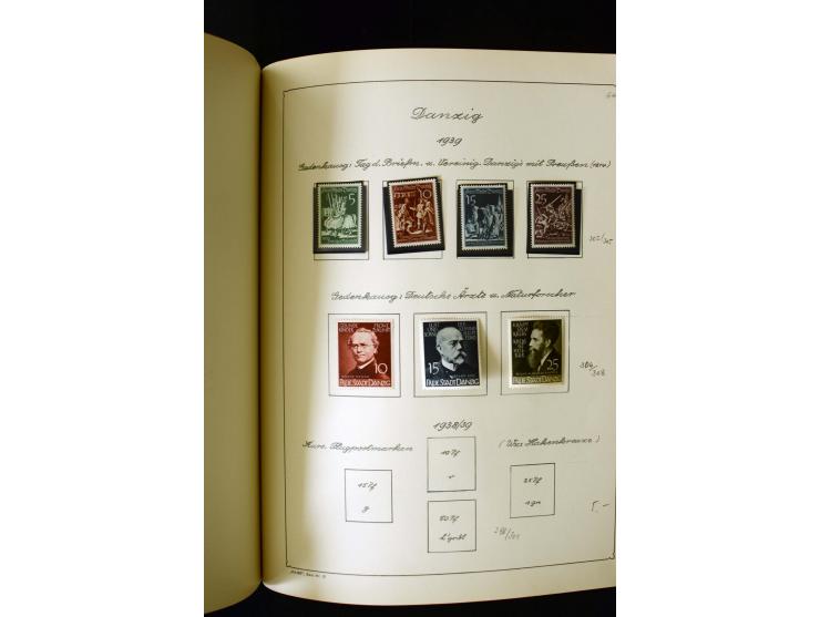 1850/1958, postfrische, ungebrauchte und gestempelte Sammlung mit u.a. Dt. Reich Bl.1, Bl.3 auf Brief etc.; 2 Alben