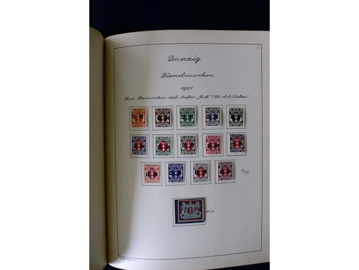 1850/1958, postfrische, ungebrauchte und gestempelte Sammlung mit u.a. Dt. Reich Bl.1, Bl.3 auf Brief etc.; 2 Alben