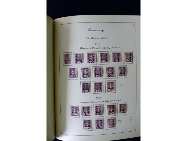 1850/1958, postfrische, ungebrauchte und gestempelte Sammlung mit u.a. Dt. Reich Bl.1, Bl.3 auf Brief etc.; 2 Alben