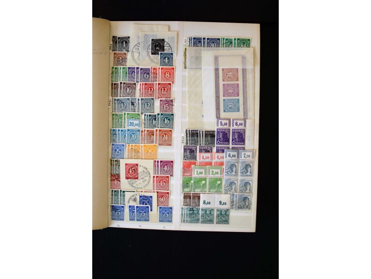 1872/1949, postfrischer, ungebrauchter und gestempelter Posten mit Sammlungen und Doubletten Dt. Reich und Alliierte Besetzun