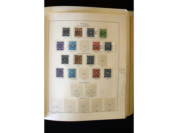 1872/1949, postfrischer, ungebrauchter und gestempelter Posten mit Sammlungen und Doubletten Dt. Reich und Alliierte Besetzun