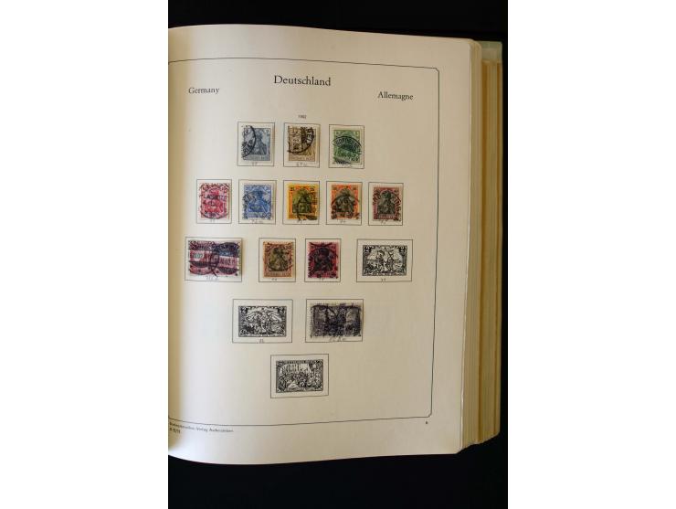 1872/1949, postfrischer, ungebrauchter und gestempelter Posten mit Sammlungen und Doubletten Dt. Reich und Alliierte Besetzun