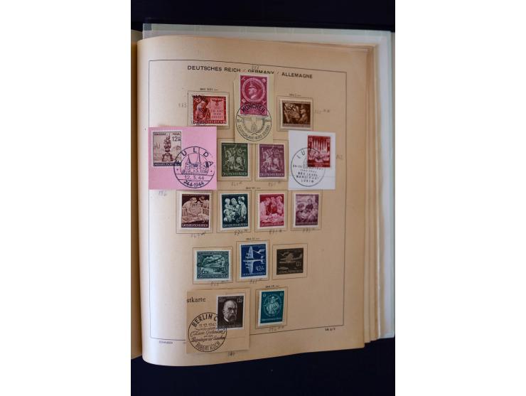 1872/1949, postfrischer, ungebrauchter und gestempelter Posten mit Sammlungen und Doubletten Dt. Reich und Alliierte Besetzun