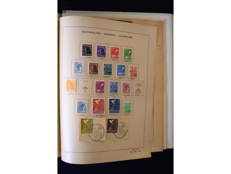 1872/1949, postfrischer, ungebrauchter und gestempelter Posten mit Sammlungen und Doubletten Dt. Reich und Alliierte Besetzun