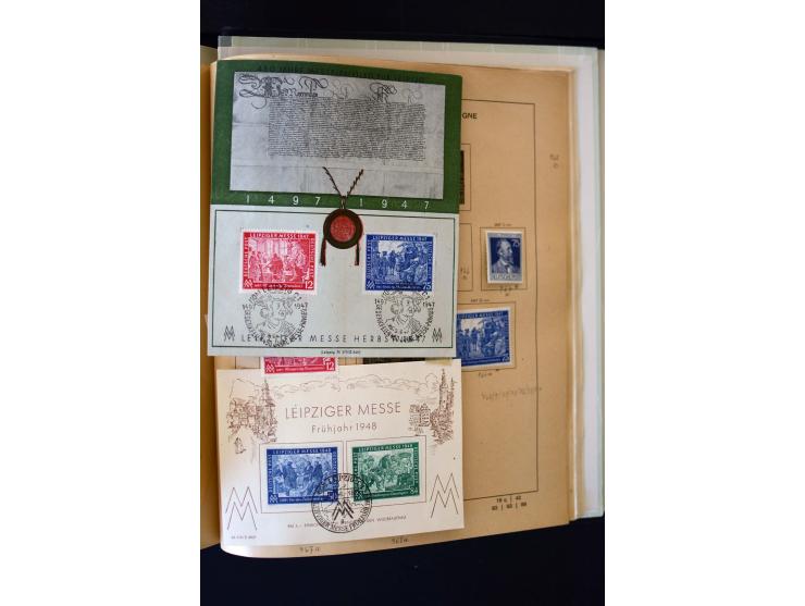 1872/1949, postfrischer, ungebrauchter und gestempelter Posten mit Sammlungen und Doubletten Dt. Reich und Alliierte Besetzun