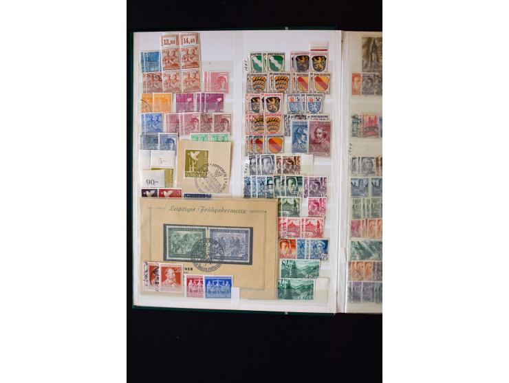1872/1949, postfrischer, ungebrauchter und gestempelter Posten mit Sammlungen und Doubletten Dt. Reich und Alliierte Besetzun