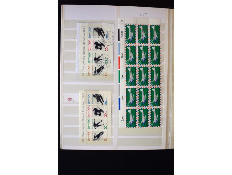 1872/1949, postfrischer, ungebrauchter und gestempelter Posten mit Sammlungen und Doubletten Dt. Reich und Alliierte Besetzun