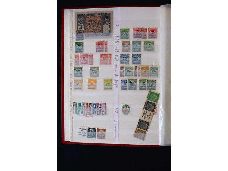 1872/1949, postfrischer, ungebrauchter und gestempelter Posten mit Sammlungen und Doubletten Dt. Reich und Alliierte Besetzun
