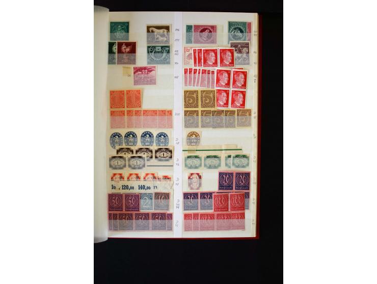 1872/1949, postfrischer, ungebrauchter und gestempelter Posten mit Sammlungen und Doubletten Dt. Reich und Alliierte Besetzun