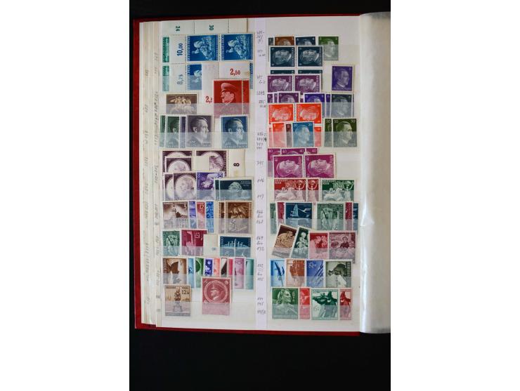 1872/1949, postfrischer, ungebrauchter und gestempelter Posten mit Sammlungen und Doubletten Dt. Reich und Alliierte Besetzun