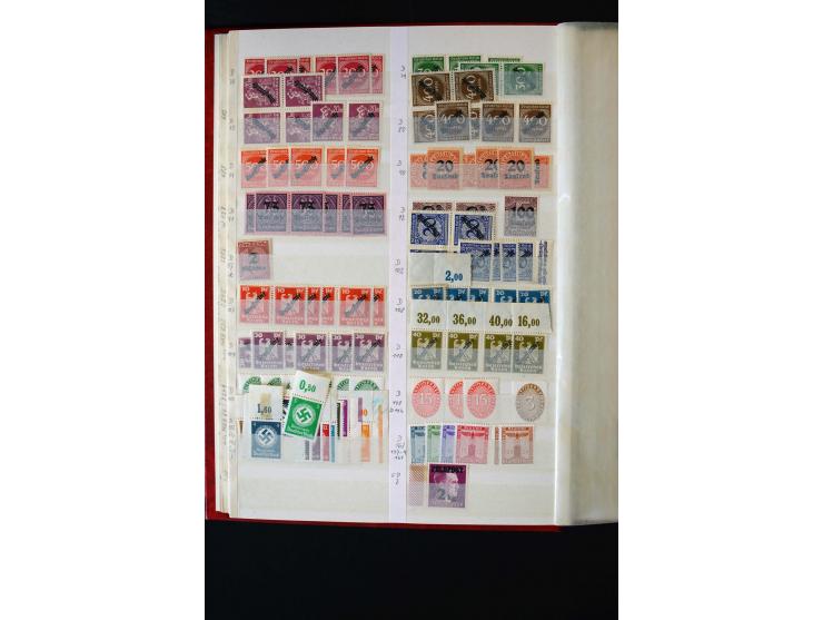 1872/1949, postfrischer, ungebrauchter und gestempelter Posten mit Sammlungen und Doubletten Dt. Reich und Alliierte Besetzun