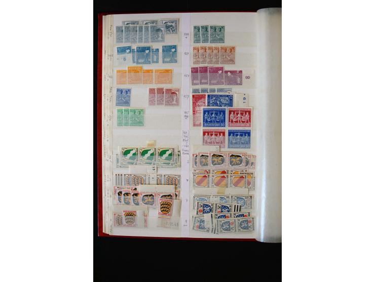 1872/1949, postfrischer, ungebrauchter und gestempelter Posten mit Sammlungen und Doubletten Dt. Reich und Alliierte Besetzun