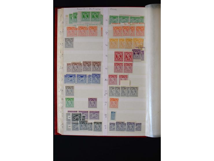 1872/1949, postfrischer, ungebrauchter und gestempelter Posten mit Sammlungen und Doubletten Dt. Reich und Alliierte Besetzun