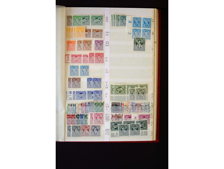 1872/1949, postfrischer, ungebrauchter und gestempelter Posten mit Sammlungen und Doubletten Dt. Reich und Alliierte Besetzun