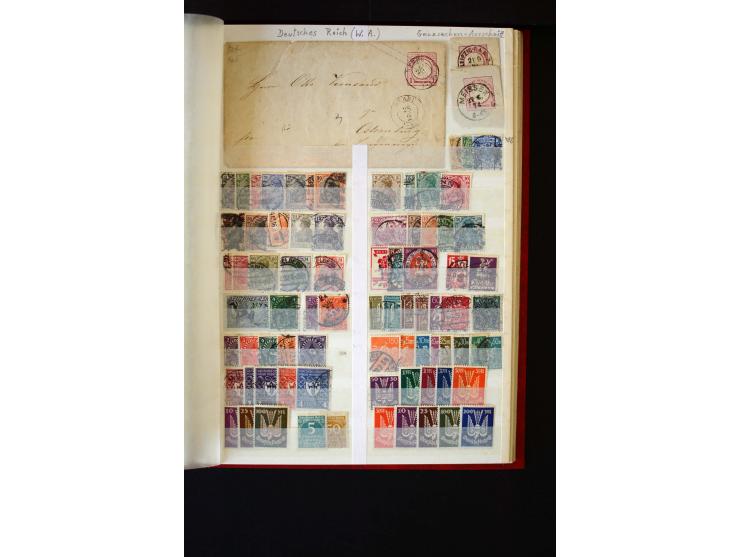 1872/1949, postfrischer, ungebrauchter und gestempelter Posten mit Sammlungen und Doubletten Dt. Reich und Alliierte Besetzun