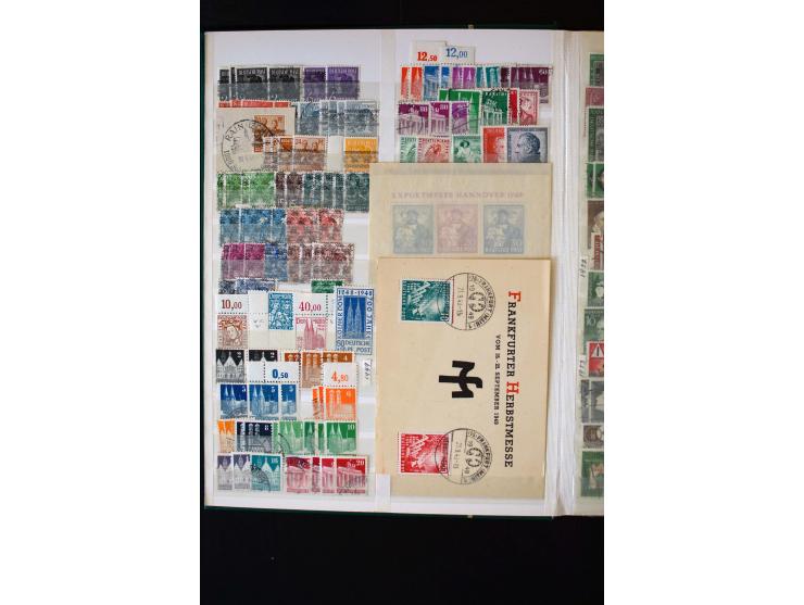 1872/1949, postfrischer, ungebrauchter und gestempelter Posten mit Sammlungen und Doubletten Dt. Reich und Alliierte Besetzun