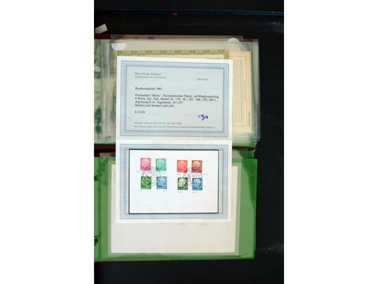 1853/1986 (ca.), interessanter Posten Briefe, Karten und Ganzsachen, dabei Reco, Luftpost, DOX, Zeppelin etc., dazu etwas Aus