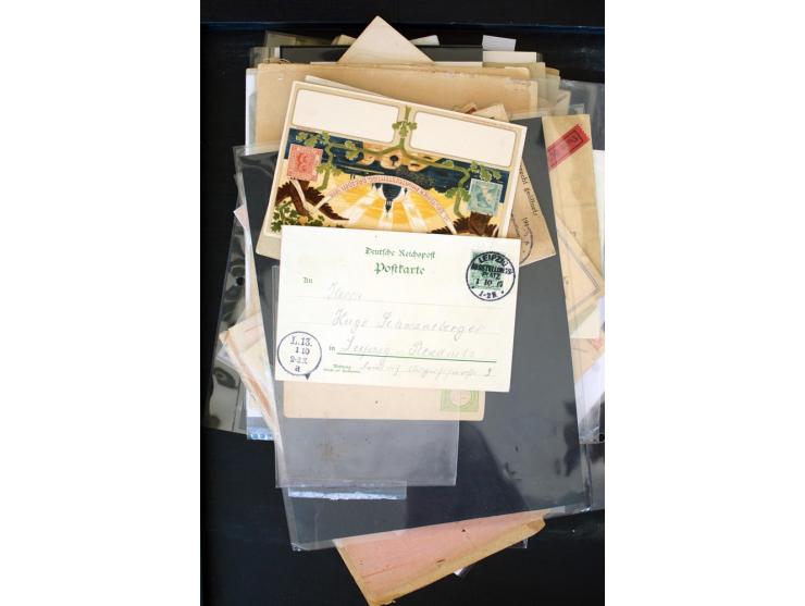 1875/1948, interessanter Posten mit Schwerpunkt Deutsches Reich, dabei Auslandspost mit besseren Destinationen, R-Briefe, Por