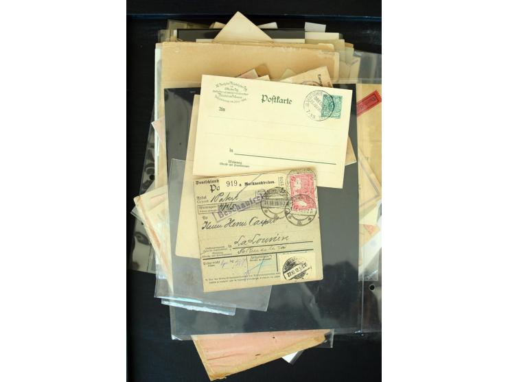 1875/1948, interessanter Posten mit Schwerpunkt Deutsches Reich, dabei Auslandspost mit besseren Destinationen, R-Briefe, Por