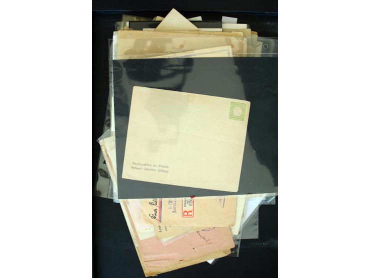 1875/1948, interessanter Posten mit Schwerpunkt Deutsches Reich, dabei Auslandspost mit besseren Destinationen, R-Briefe, Por