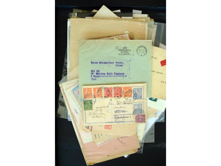 1875/1948, interessanter Posten mit Schwerpunkt Deutsches Reich, dabei Auslandspost mit besseren Destinationen, R-Briefe, Por
