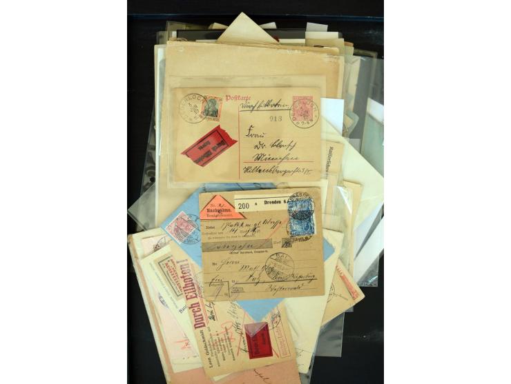 1875/1948, interessanter Posten mit Schwerpunkt Deutsches Reich, dabei Auslandspost mit besseren Destinationen, R-Briefe, Por