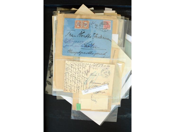 1875/1948, interessanter Posten mit Schwerpunkt Deutsches Reich, dabei Auslandspost mit besseren Destinationen, R-Briefe, Por